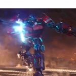 Optimus prime still standing GIF Template