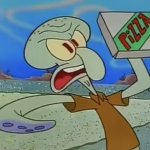 Squidward angry