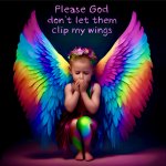 Please God don't let them clip my wings meme