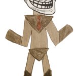 Mr. Trollface transparent (DarthTricera version) empty hands