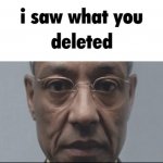 I saw what you deleted