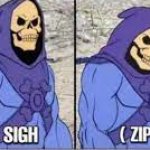 Skeletor Sign and Zip