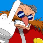 Dr Eggman Putting Up His Middle Finger