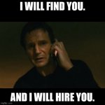 Liam Neeson Taken Meme Generator - Imgflip