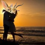 finzelle: sunset romance | image tagged in couple,zootopia,disney | made w/ Imgflip meme maker