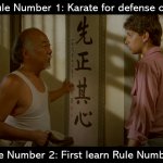 karate kid defense only