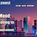 LNLenost's Announcement Template template