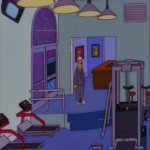 Homer walking into empty gym GIF Template