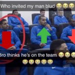 Who are you???? | image tagged in bro thinks he's on the team,upvote,downvote,imgflip upvote,imgflip downvote,red arrow | made w/ Imgflip meme maker