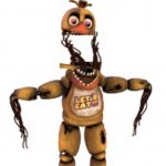 Big mouth withered chica