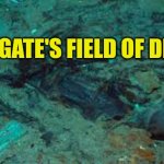 Debris Field | OCEANGATE'S FIELD OF DREAMS | image tagged in oceangate boots on the ground,field of dreams,hoax,time to abandon ship,titanic,tourism | made w/ Imgflip meme maker