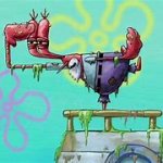 mr krabs searching for his millionth dollor