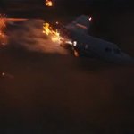 Homelander burns down plane GIF Template