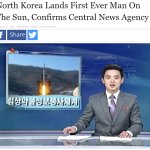 North Korea lands man on the sun