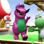 mario barney dinosaur