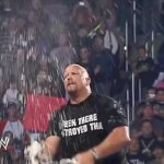 Stone cold drinking GIF Template