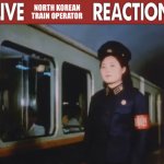 Live North Korean train operator reaction