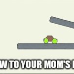 On my wat now? | ME OMW TO YOUR MOM'S HOUSE | image tagged in gifs,jelly car,memes | made w/ Imgflip video-to-gif maker