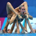 Olympic Pretzel Swim Lady