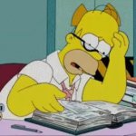 homer reading GIF Template