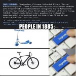 Technology just keeps advancing | PEOPLE IN 1885: | image tagged in upgrade upgrade perfect | made w/ Imgflip meme maker