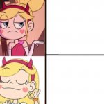 Star butterfly No-yes template