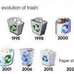 Paper straws | Paper straws | image tagged in the evolution of trash,straws,paper straws,funny,memes,blank white template | made w/ Imgflip meme maker