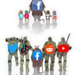 Back when Facebook was the most popular of them all | image tagged in ninja turtles evolution | made w/ Imgflip meme maker