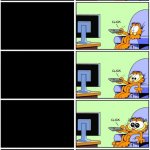 Garfield reacts