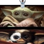 Baby Yoda Gremlin | image tagged in baby yoda gremlin | made w/ Imgflip meme maker