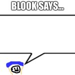 Blook Says meme