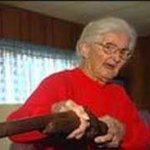 Grandma Holds a Gun