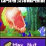 *blows into pieces* (offensive memes #3) | POV: YOU HOLD YOUR PEE ALL NIGHT AND YOU FEEL LIKE YOU MIGHT EXPLODE | image tagged in max nut,memes,funni | made w/ Imgflip meme maker