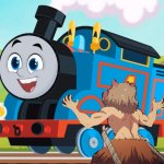 Inosuke reacts to the reboot Thomas