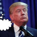Trump thought balloon template meme