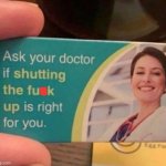 Have you asked your doctor template