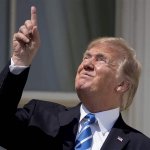 Trump Solar Eclipse Sun Bright JPP