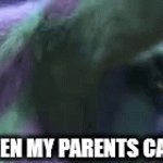 [Insert person here] | ME WHEN MY PARENTS CALL ME: | image tagged in gifs,scared sully,parents | made w/ Imgflip video-to-gif maker