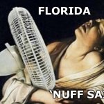 Classical art fan | FLORIDA; ‘NUFF SAID | image tagged in classical art fan | made w/ Imgflip meme maker