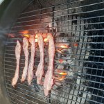 Grilling bacon
