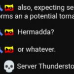 Server Thunderstorm meme