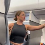Crazy airplane lady