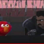 just ran out of context | image tagged in nimona,netflix,elmo,cartoons,sesame street | made w/ Imgflip meme maker