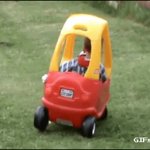 kid falling in car GIF Template