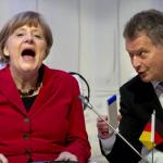 Laughing Merkel