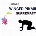 It's cuter than one of those disgusting dancing girls on TikTok | WINGED PIKMIN | image tagged in i believe in blank supremacy | made w/ Imgflip meme maker