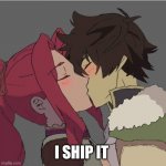 The Rising of the Shield Hero Naofumi x Malty | I SHIP IT | image tagged in the rising of the shield hero naofumi x malty | made w/ Imgflip meme maker