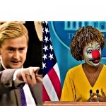 Peter Doocy questions press secretary clown about cocaine