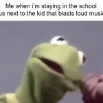 SHUT UP | Me when i’m staying in the school bus next to the kid that blasts loud music: | image tagged in gifs,memes,funny,relatable,school bus,music | made w/ Imgflip video-to-gif maker