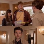 Con Artists | TALKING TO NEW ARTISTS AT THEIR FIRST BIG CONVENTION | image tagged in parks and rec,art,artist,artists | made w/ Imgflip meme maker